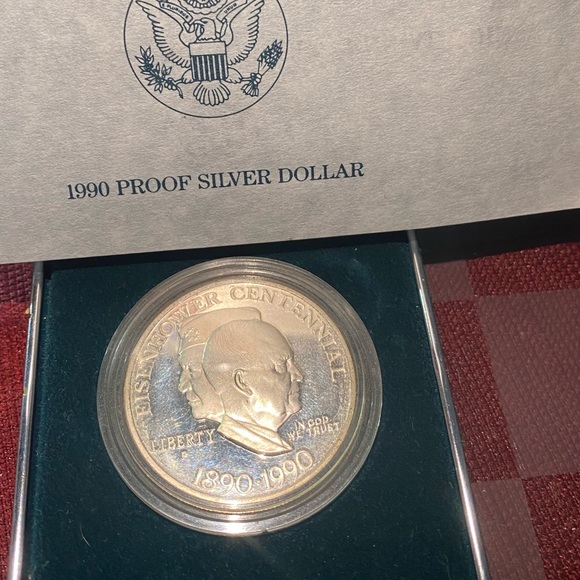 1990 United States Eisenhower silver dollar proof